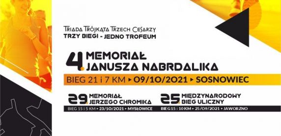 Już w sobotę 4. Memoriał Janusza Nabrdalika - bieg w ramach Triady Biegowej Trójkąta Trzech Cesarzy