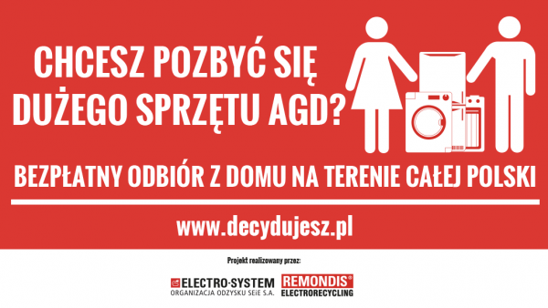 Bezpłatny odbiór dużego sprzętu AGD