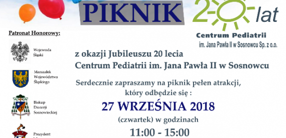 20-lecie Centrum Pediatrii im. Jana Pawła II