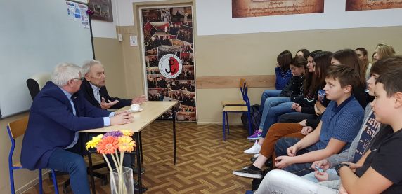 Ostatni z Cichociemnych na spotkaniu w SP nr 6