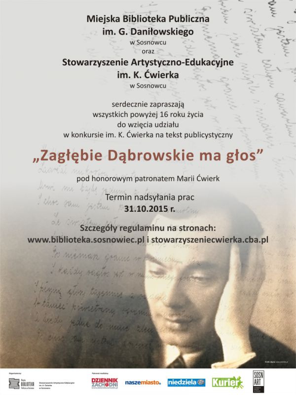 Zagłębie Dąbrowskie ma głos – Konkurs im. Konstantego Ćwierka