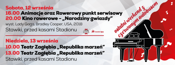 Ostatni weekend z Czerwonym Autobusem na ulicach Sosnowca. Tym razem Stawiki