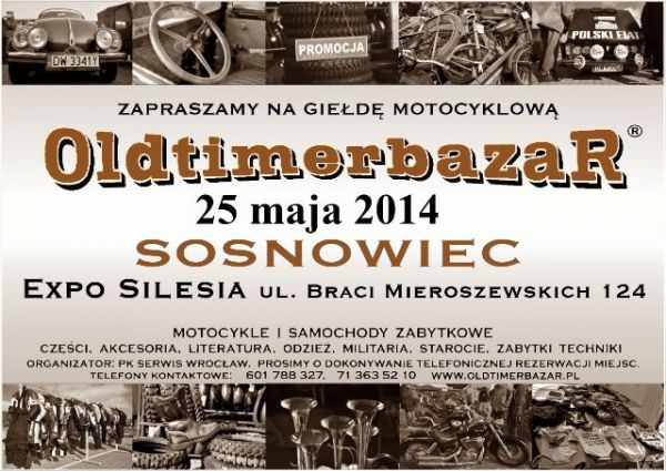 Największy Bazar Zabytkowych Motocykli i Samochodów w Expo Silesia