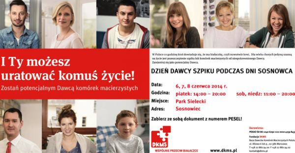 Dzień Dawcy Szpiku podczas Dni Sosnowca